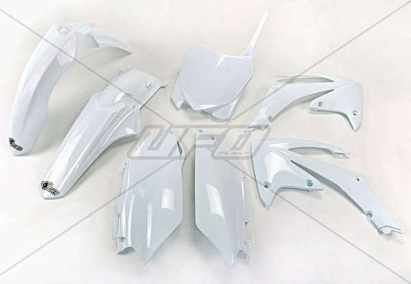 UFO Plastic Kit White Honda CRF250R/450R
