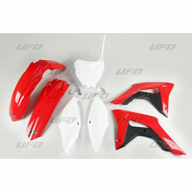 UFO Plastic Kit OEM Color (2017) Red/Black/White Honda CRF450R