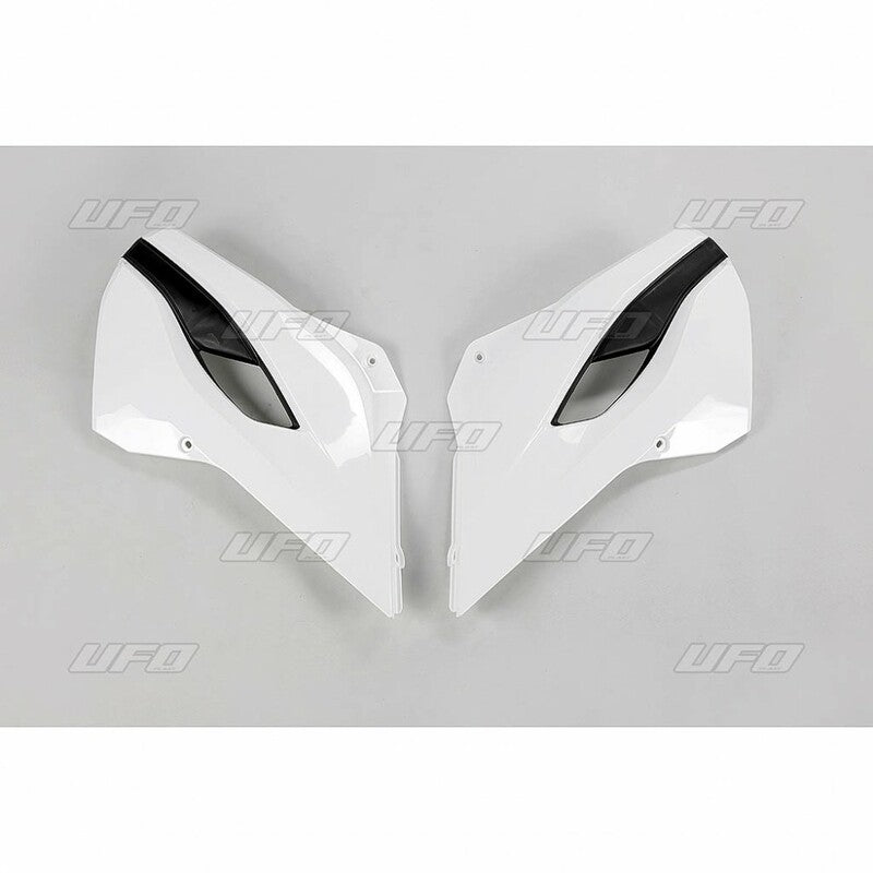 UFO Radiator Covers OEM Color White/Yellow Husqvarna