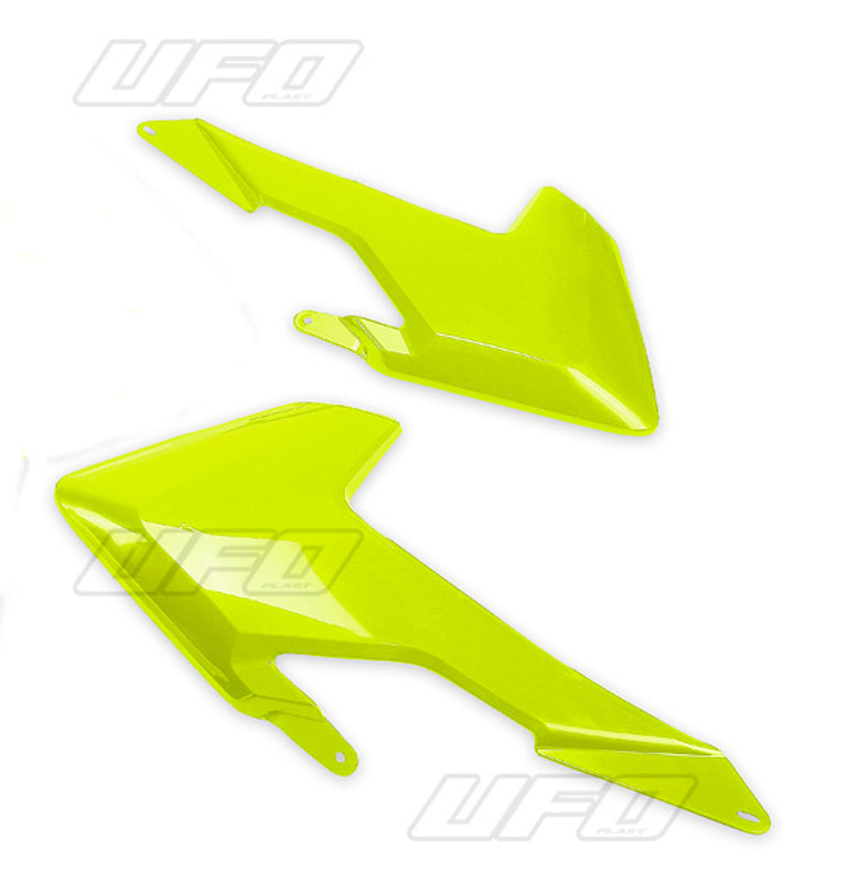 UFO Radiator Covers Neon Yellow Husqvarna TC-FC