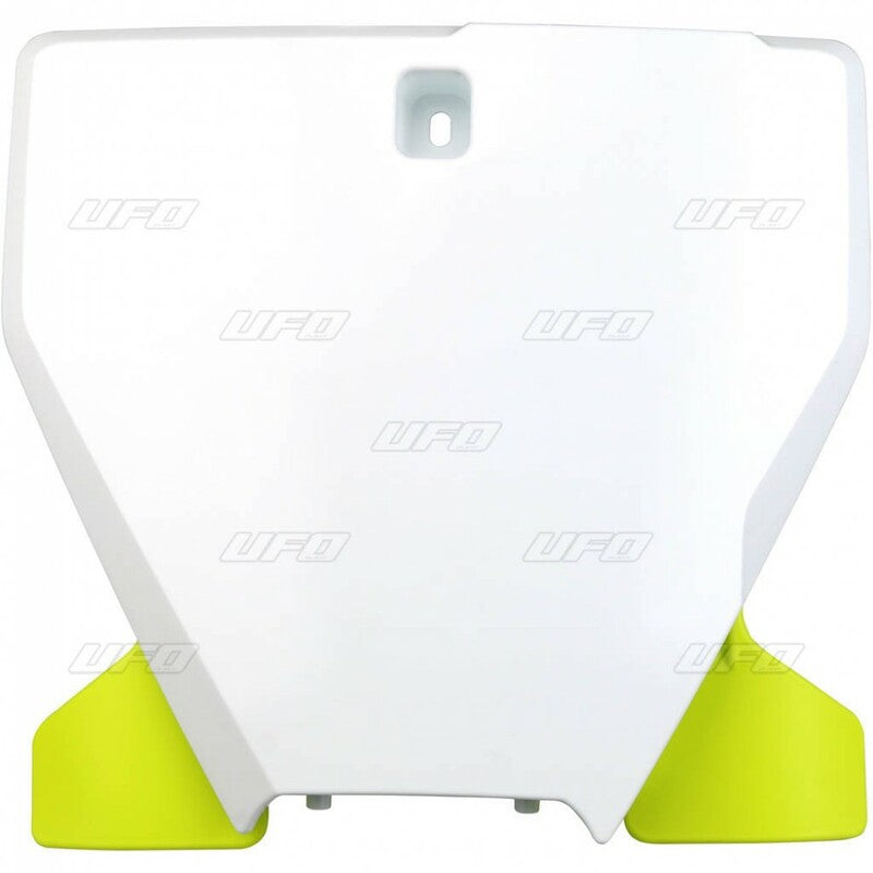 UFO Front Number Plate White/Black Husqvarna TC/FC