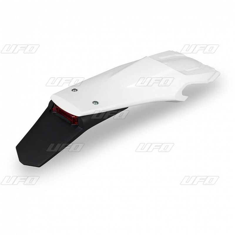UFO Rear Fender + Light White Husqvarna FE/TE