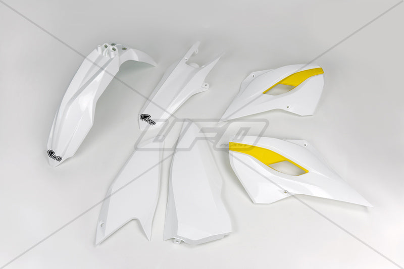 UFO Plastic Kit OEM Color (2015) White/Yellow KHusqvarnaTM
