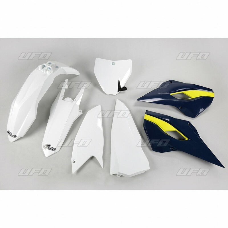 UFO Plastic Kit OEM Color (2016) White/Blue Husqvarna TC250