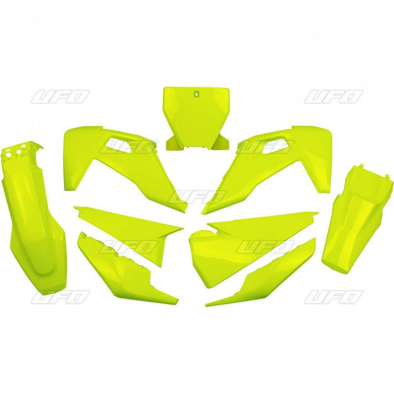 UFO Plastic Kit Neon Yellow - Husqvarna TC/FC