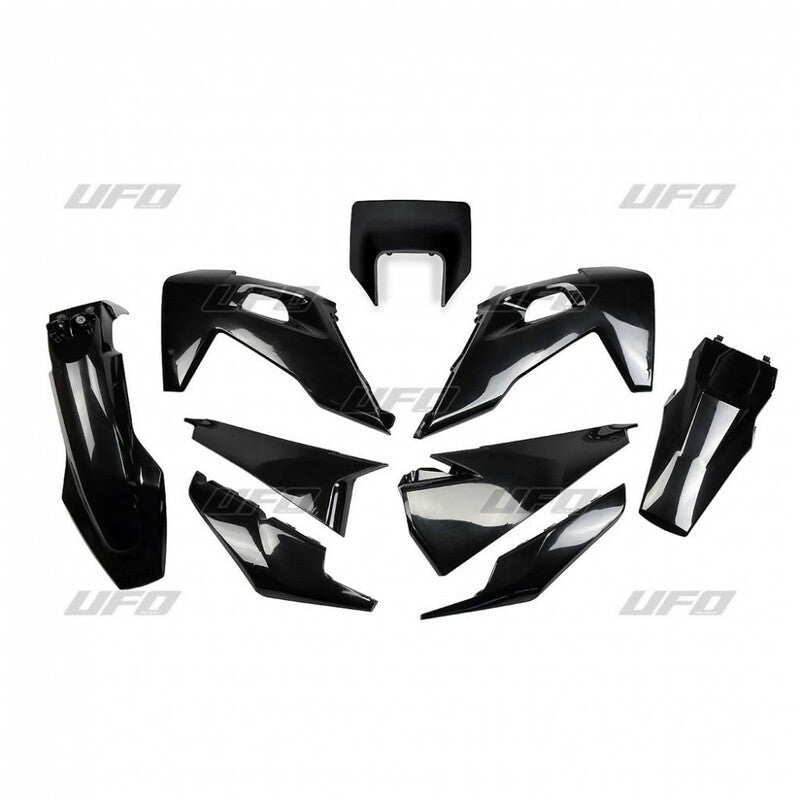 UFO Plastic Kit Black Husqvarna FE/TE