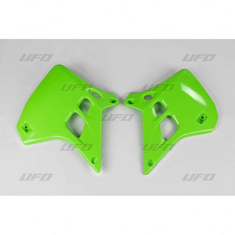UFO Radiator Covers Green Kawasaki KX125 - 1087076001