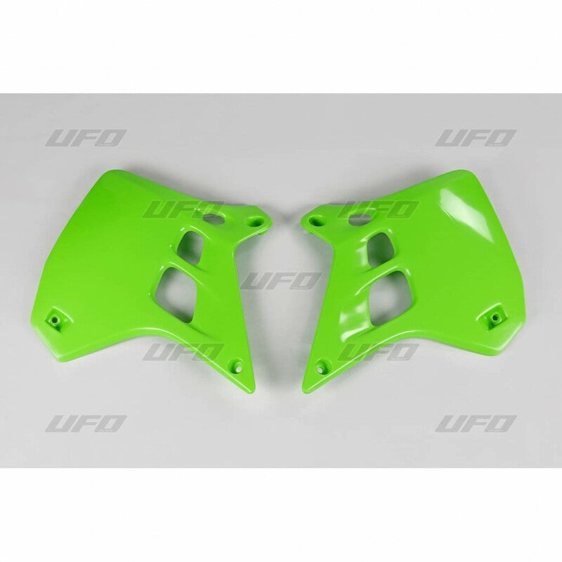 UFO Radiator Covers Green Kawasaki KX250