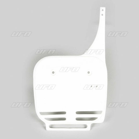 UFO Front Number Plate White Kawasaki KX60