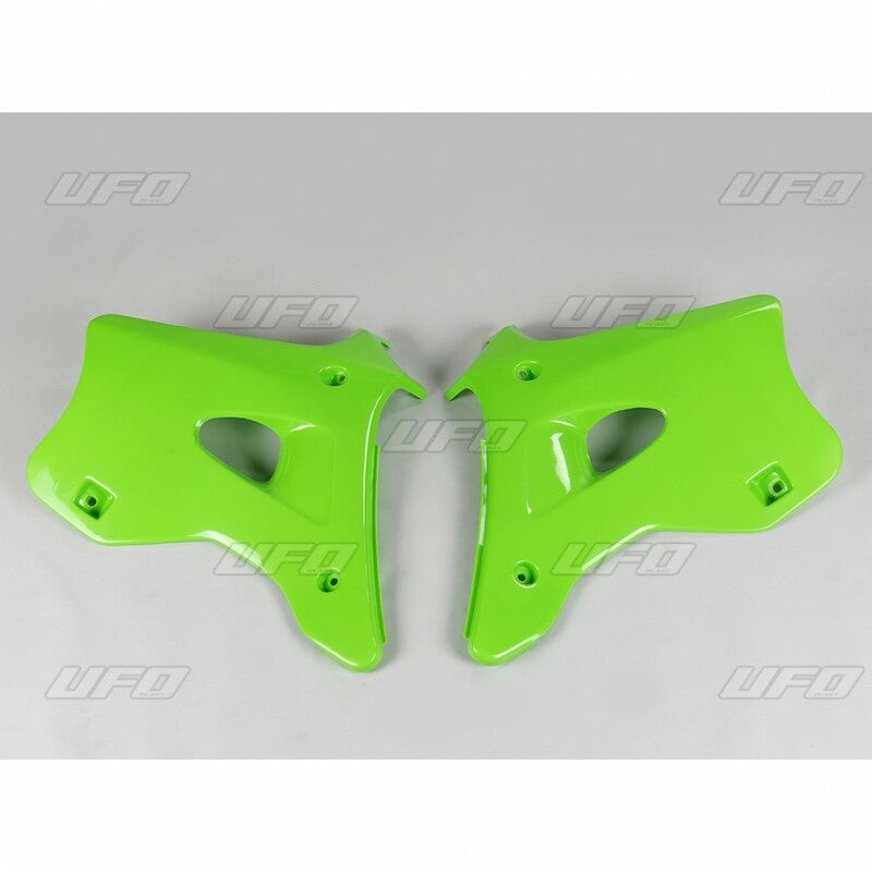 UFO Radiator Covers Green Kawasaki KX125/250 - 1087100001