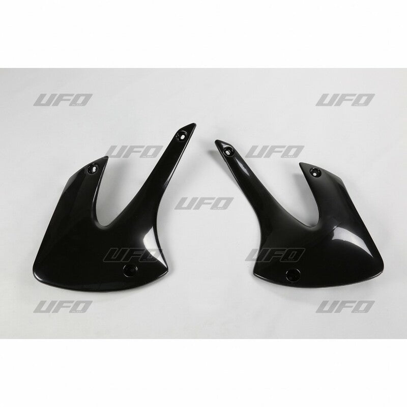 UFO Radiator Covers Black Kawasaki KX85/80
