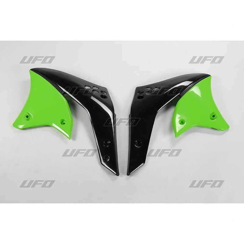 UFO Radiator Covers Green Kawasaki KX250F - 1087159001