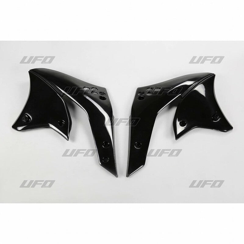 UFO Radiator Covers Black Kawasaki KX250F - 1087159002