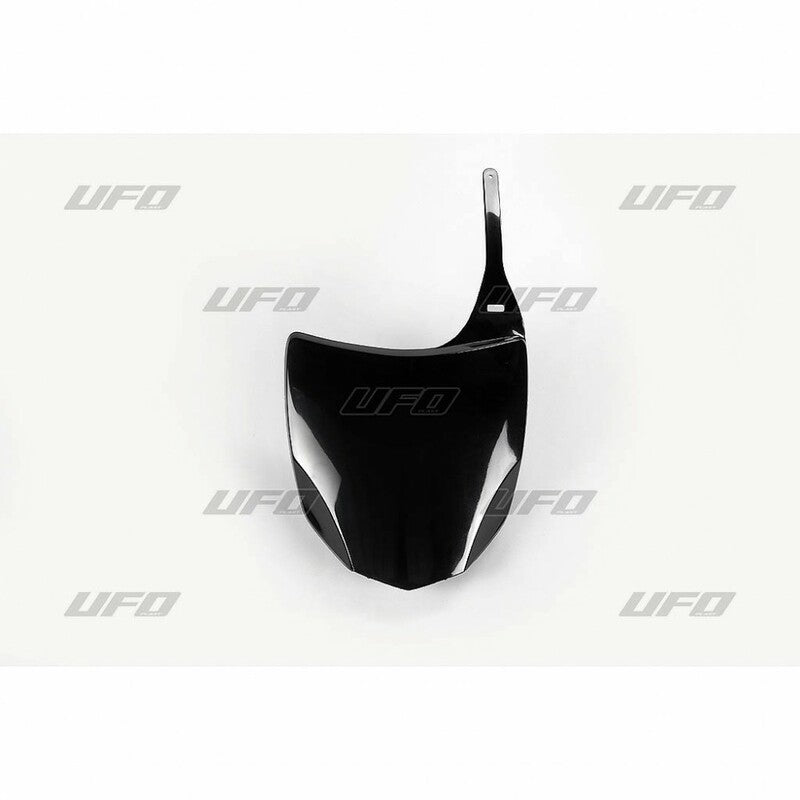 UFO Front Number Plate Black Kawasaki KX250F