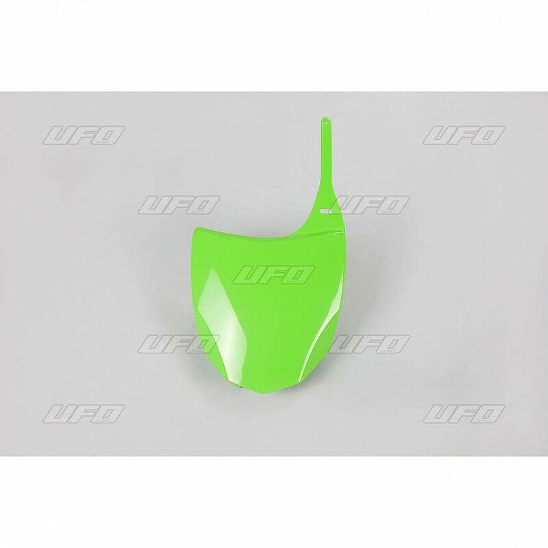 UFO Front Number Plate Green Kawasaki KX250F