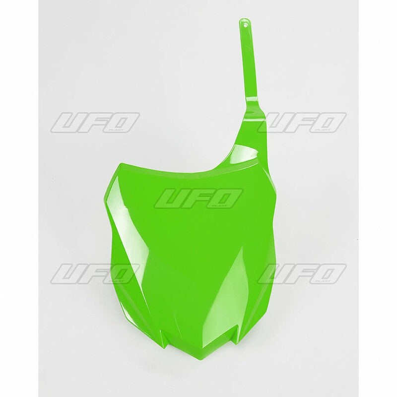 UFO Front Number Plate Green Kawasaki KX250F/450F