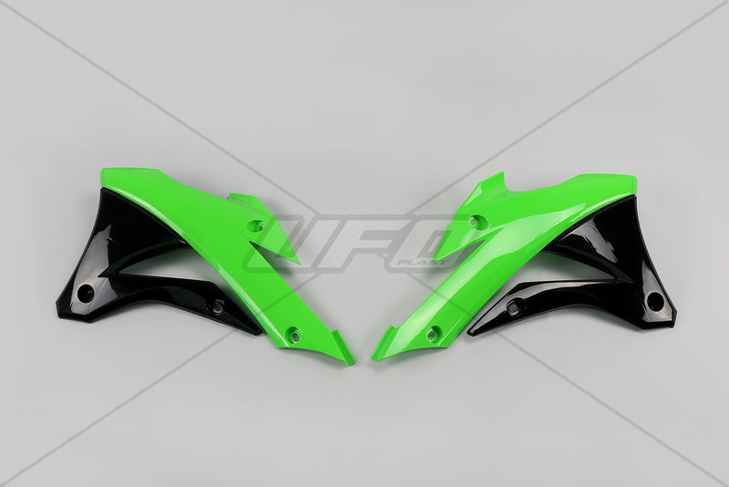 UFO Radiator Covers OEM Color 2014 Kawasaki KX85