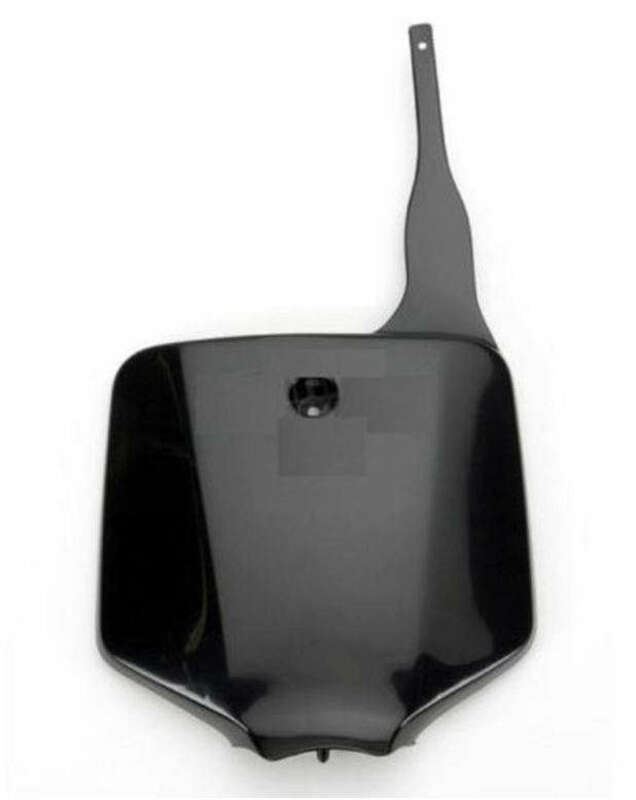 UFO Front Number Plate Black Kawasaki KX85