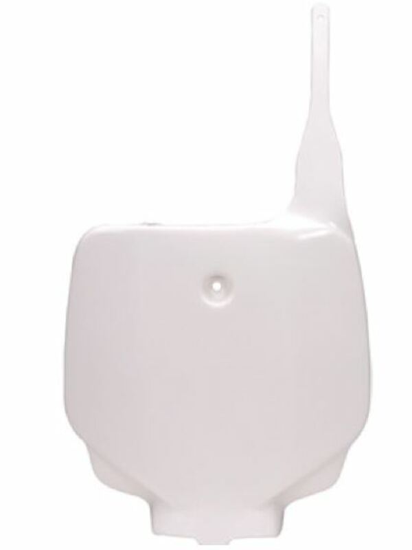 UFO Front Number Plate White Kawasaki KX85