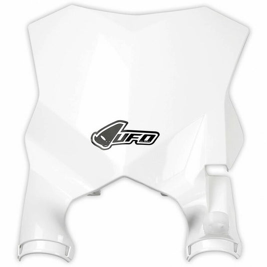 UFO Stadium Front Number Plate White Kawasaki KX250F/450F