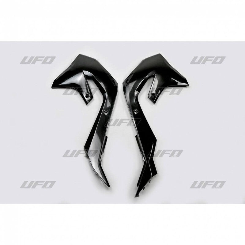 UFO Radiator Covers Black Kawasaki KX450
