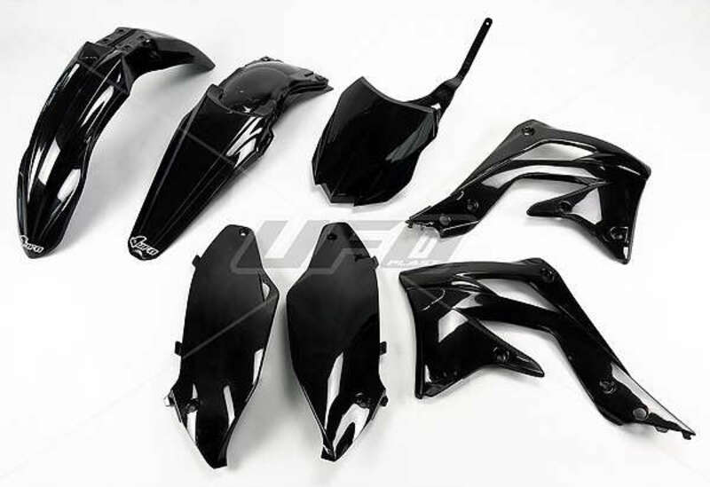 UFO Plastic Kit Black Kawasaki KX450F - 1087267001