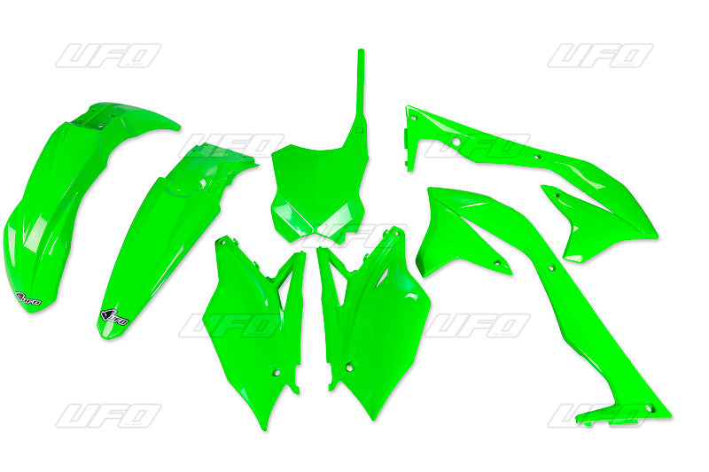 UFO Plastic Kit Neon Green Kawasaki KX450F - 1087270003