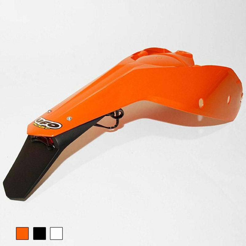 UFO Enduro Rear Fender + Side Panels Black KTM EXC