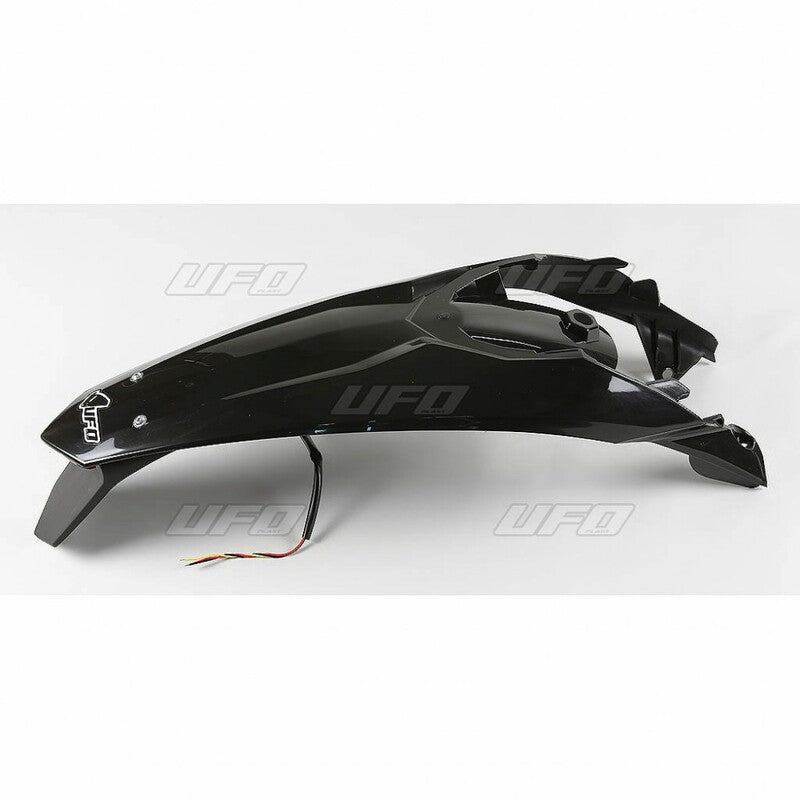 UFO Rear Fender + License Plate Holder /w Light Black KTM