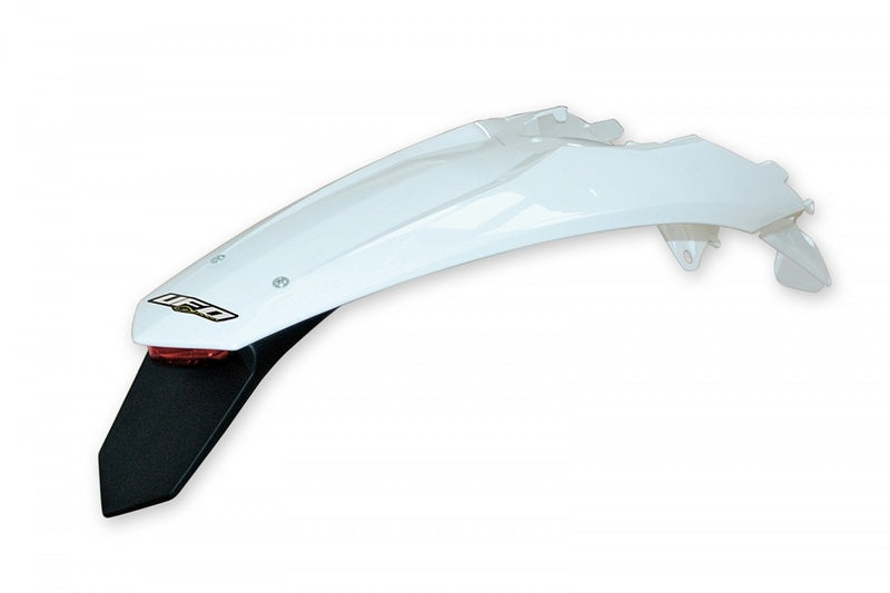UFO Rear Fender + License Plate Holder /w Light White KTM - 1087366002