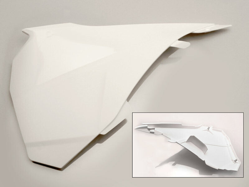 UFO Left Airbox Covers White KTM SX85