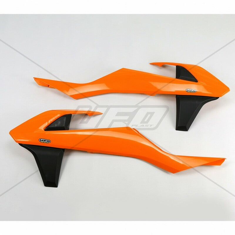 UFO Radiator Covers OEM Color Orange/Black 2016 KTM