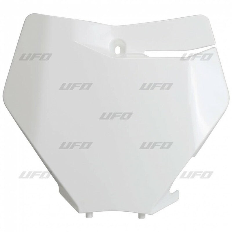 UFO Front Number Plate White KTM SX/SX-F