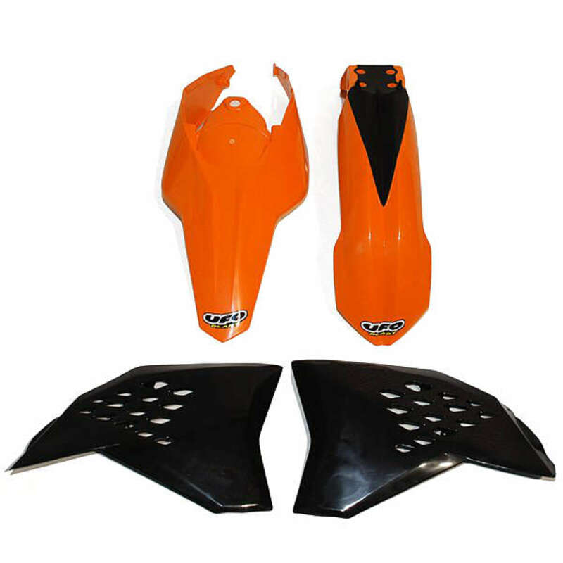 UFO Plastic Kit OEM Color Orange/Black KTM - 1087429001