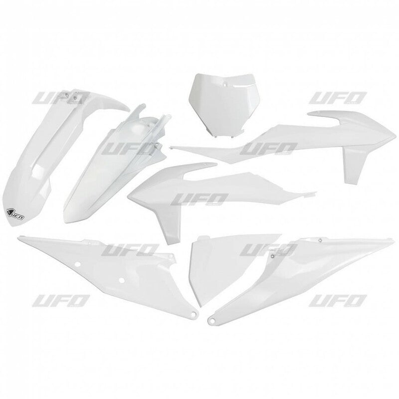 UFO Plastic Kit White KTM SX/SX-F