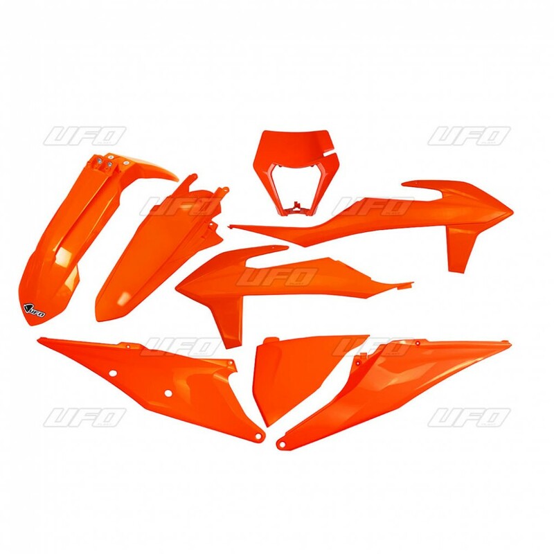 UFO Plastic Kit Neon Orange KTM EXC/EXC-F