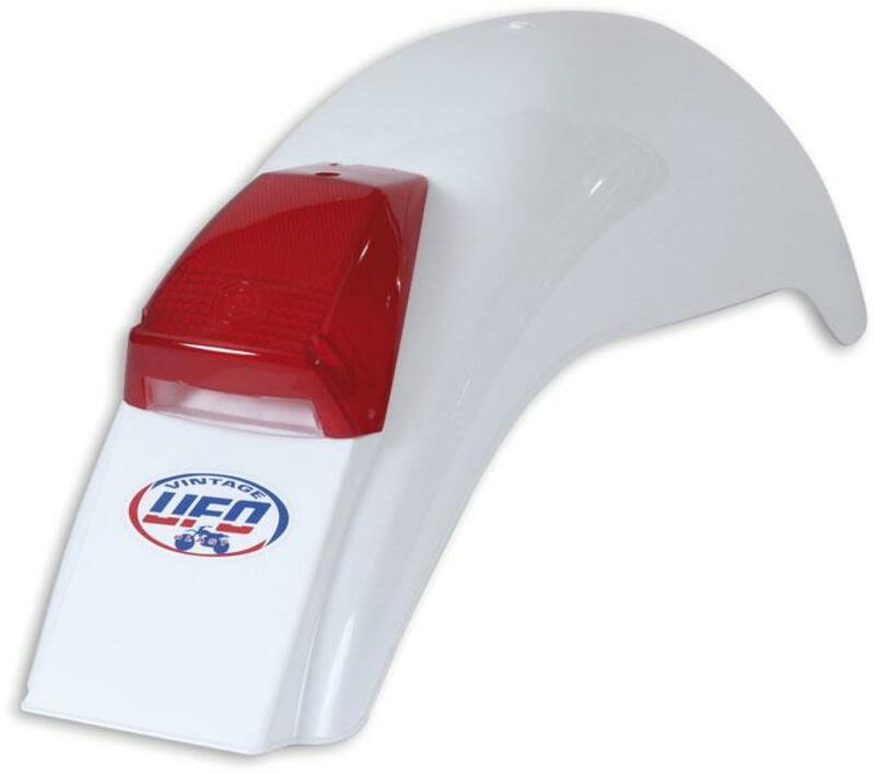 UFO Fantic Rear Fender + Light White - 1087491002