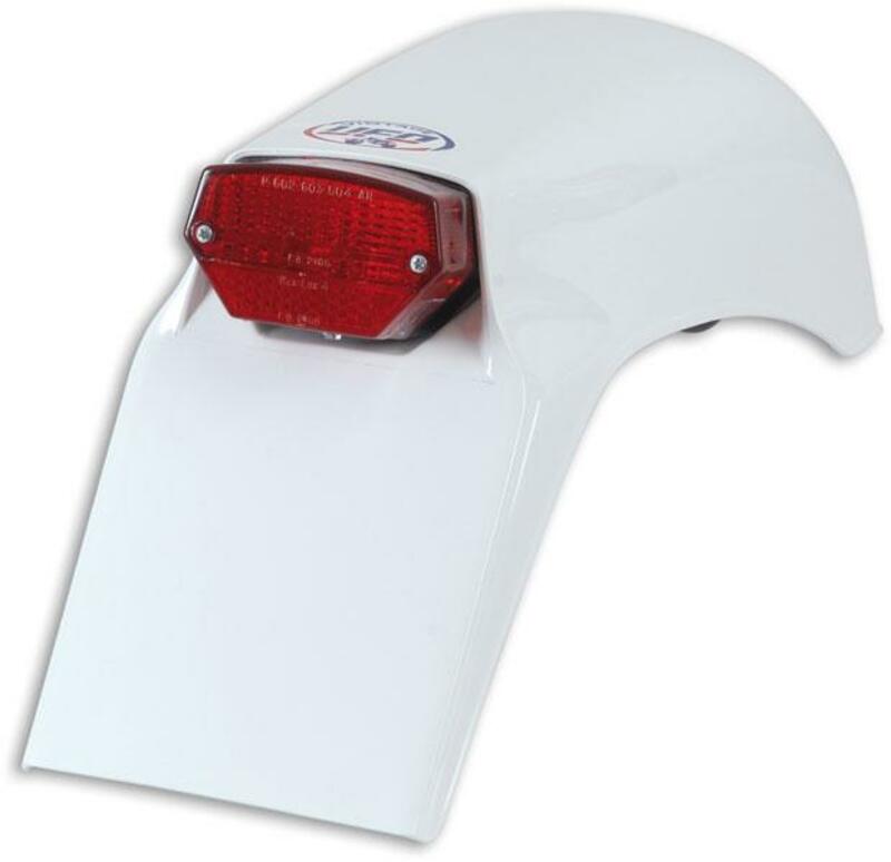 UFO Fantic Rear Fender + Light White - 1087494001