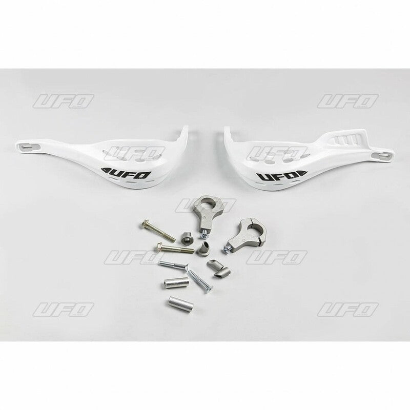 UFO Jumpy supermotard Hanguards Ã˜28mm White