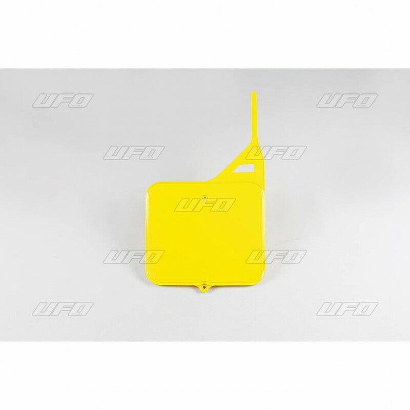 UFO Front Number Plate Yellow Suzuki RM125/250