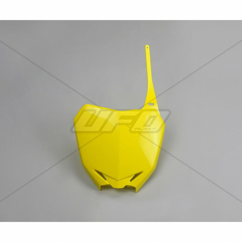 UFO Front Number Plate Yellow Suzuki RM-Z250/450