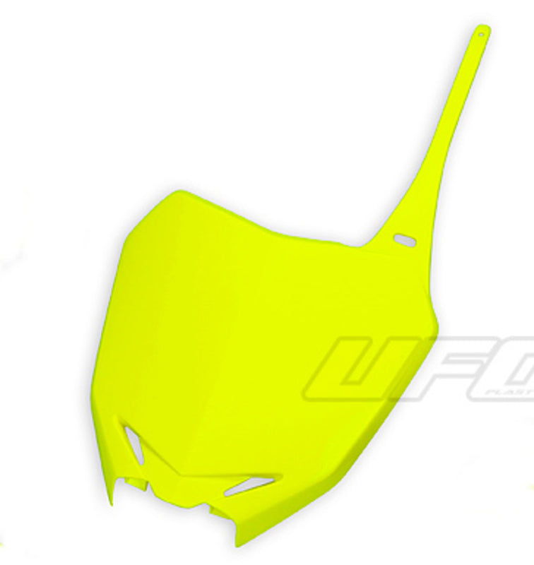 UFO Front Number Plate Neon Yellow Suzuki RM-Z250