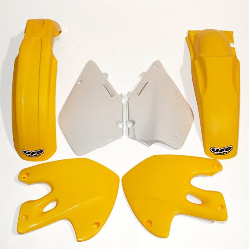 UFO Plastic Kit OEM Color Yellow/White Suzuki RM125/250 - 1087713001