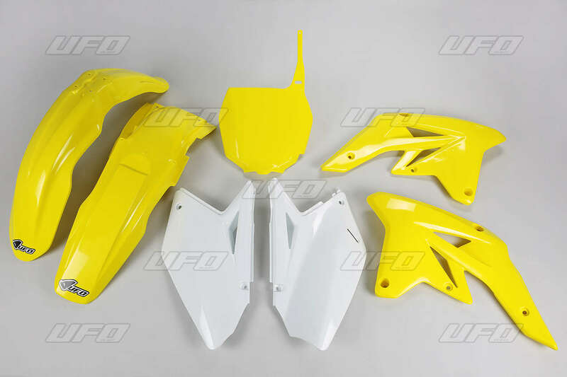 UFO Plastic Kit OEM Color Yellow/White (2009) Suzuki RM-Z250