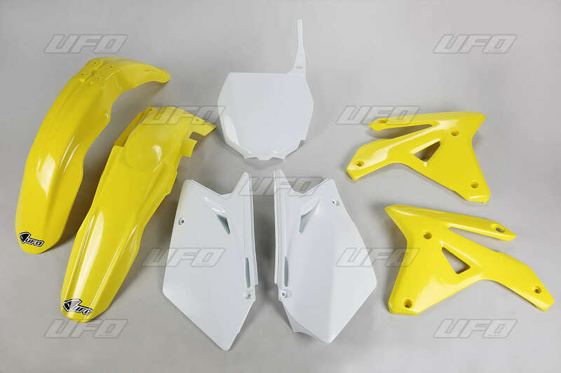UFO Plastic Kit OEM Color Yellow/White Suzuki RM-Z450 - 1087721001
