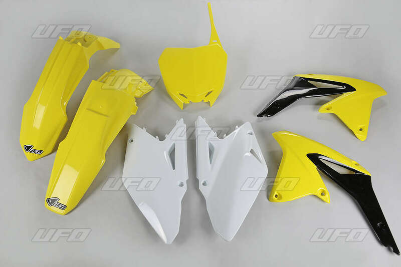 UFO Plastic Kit OEM Color Yellow/Black/White Suzuki RM-Z450 - 1087723001