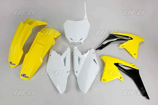 UFO Plastic Kit OEM Color Yellow/Black/White Suzuki RM-Z450 - 1087725003