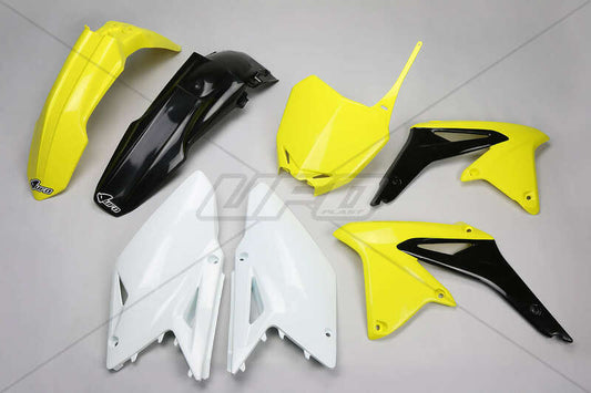 UFO Plastic Kit OEM Color Yellow/Black/White Suzuki RM-Z450 - 1087727003