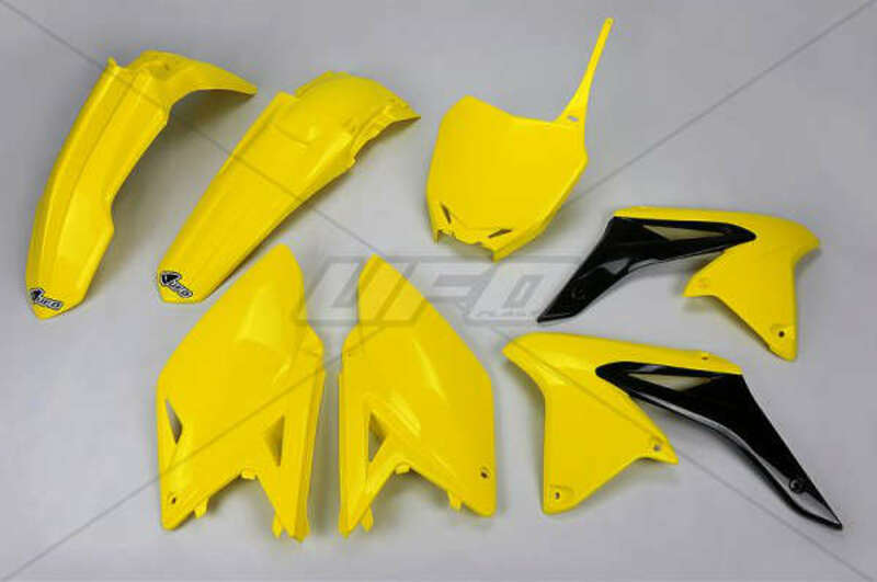 UFO Plastic Kit OEM Color (2017) Yellow/Black Suzuki RM-Z250
