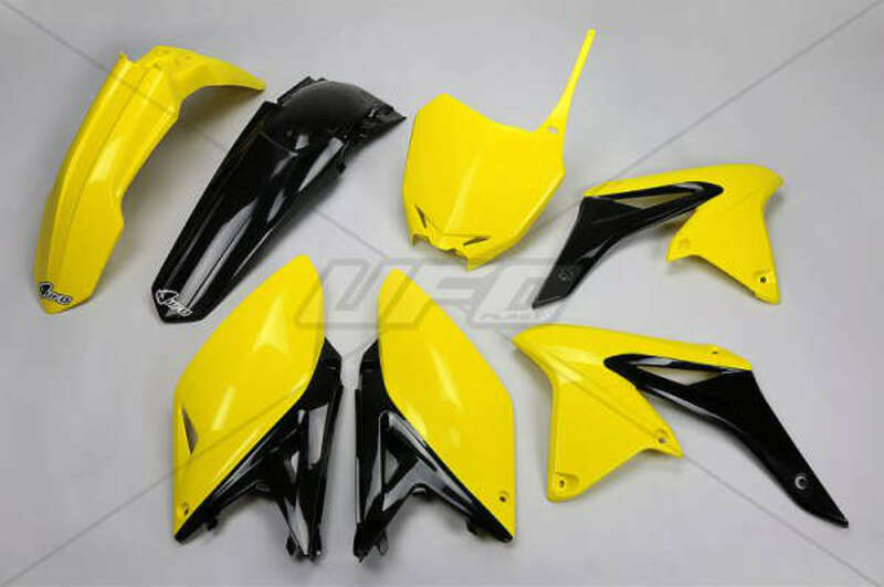 UFO Plastic Kit OEM Color (2014) Yellow/Black Suzuki RM-Z250